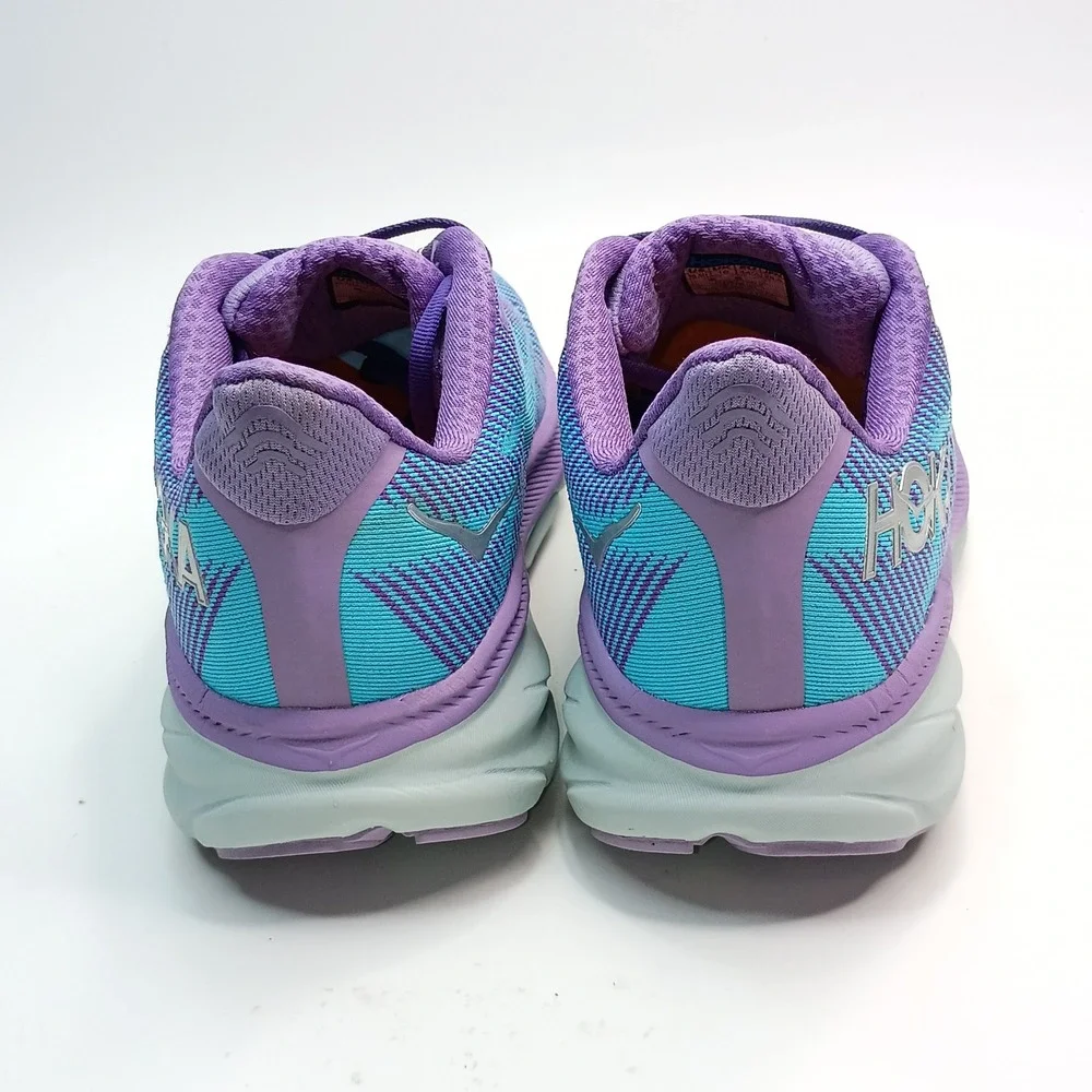 Hoka Clifton 9 Running Shoes Men Size 10.5 Purple Blue Mesh 1127896 CVPL